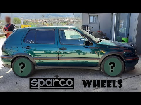 Install New Wheels (Volkswagen Golf 3) / Sparco Wheels 4x100 16inch