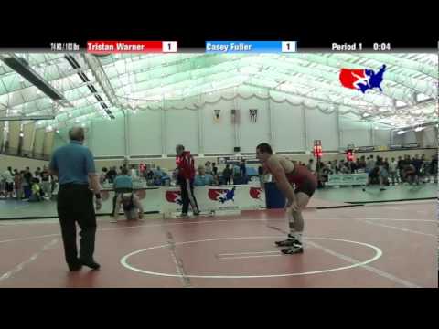 University Nat`ls FS 74 KG / 163 lbs: Tristan Warner vs. Casey Fuller