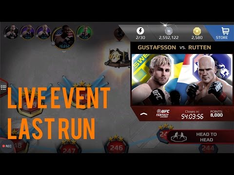 EA SPORTS UFC Mobile - Alexander Gustafsson / Bas Rutten Live Event Last Run!