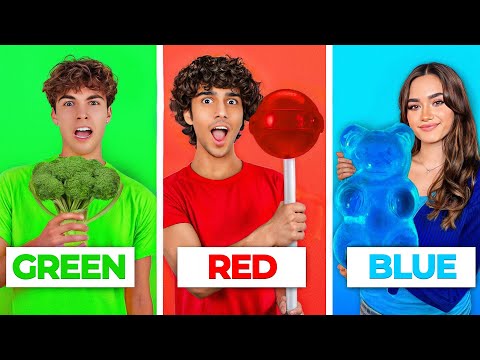Eating Only ONE COLOR FOOD For 24 HOURS!