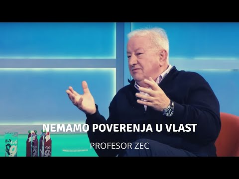 Nemamo poverenja u vlast - profesor Zec