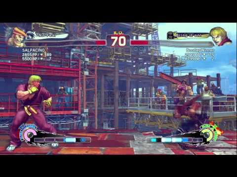 SSF4 AE SALPACIN0 (Adon) VS. BootlegWinner (Ken) Rank