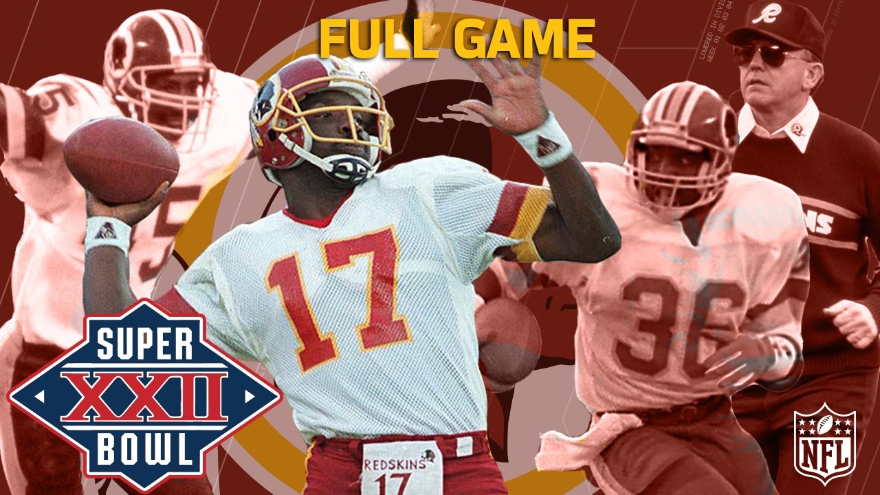 Super Bowl XXII: Doug Williams Defeats John Elway | Redskins vs. Broncos | NFL Full Game