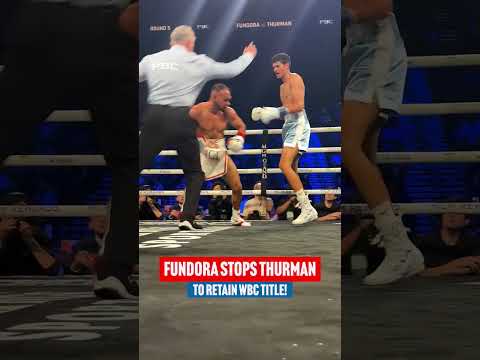 Sebastian Fundora hands Keith Thurman his first stoppage loss 💥