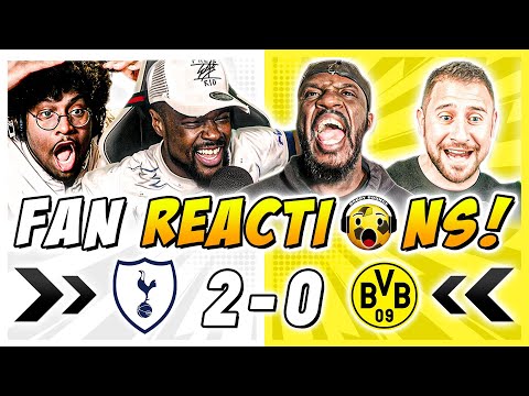 Spurs Fans Reactions to Tottenham 2-0 Dortmund | Champions League Fan Reactions