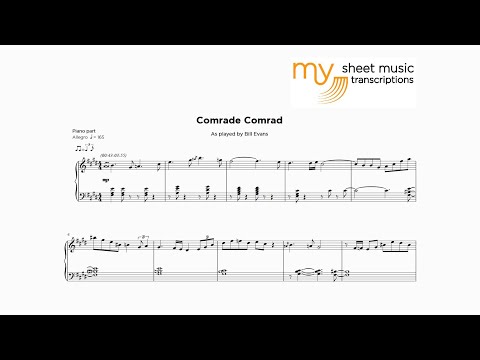 Bill Evans - Comrade Comrad (Jazz Transcription)