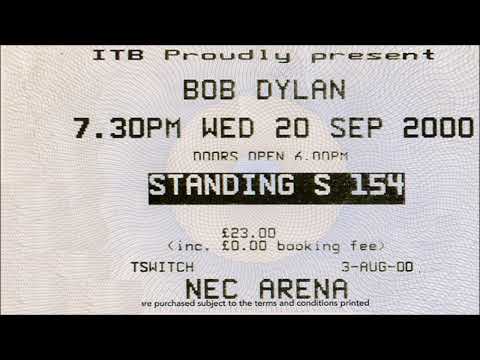 Bob Dylan 2000 European Autumn Tour - Birmingham NEC UK 20 September 2000