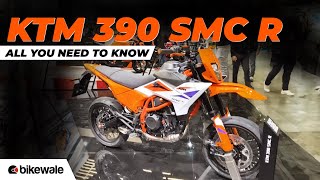 2025 KTM 390 SMC R Supermoto Showcased at EICMA 2024 | All You Need To Know | BikeWale