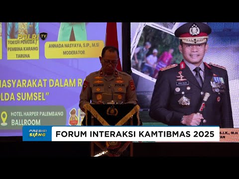 POLDA SUMSEL GELAR FORUM INTERAKSI KAMTIBMAS 2025 LIBATKAN 2.053 PESERTA