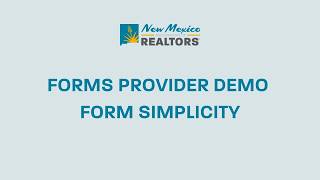 Forms Provider Demo | Form Simplicity | August 2026