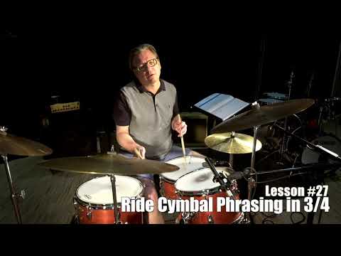 Ride Cymbal Phrasing in 3/4. Weekly Drum Diary - #27