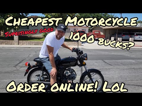 I Bought the Cheapest Motorcycle you can order online 2022. And it rocks!