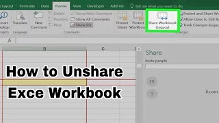 How to Unshare an Excel Workbook - how to share workbook in excel