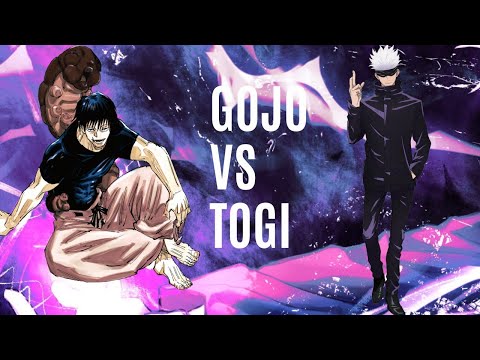 GOJO VS TOGI (TWO LEGENDS EPIC BATTLE)#gojo #jujutsukaisen #anime
