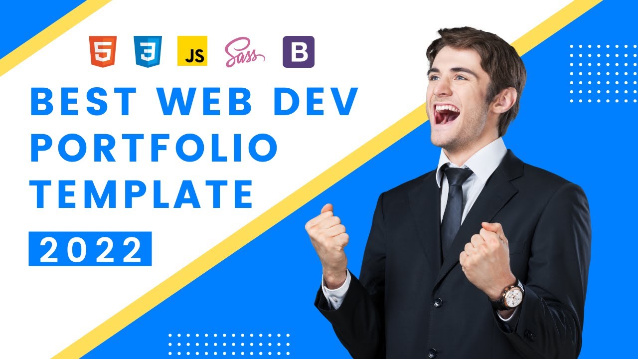 Best web developer portfolio website template 2022 | HTML CSS JAVASCRIPT