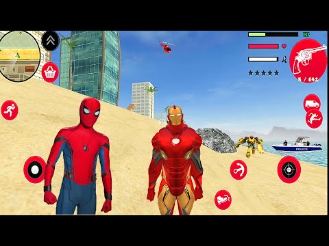Iron Man Vegas Crime City Simulator #7 - Military Tank Ride - Android Gameplay.