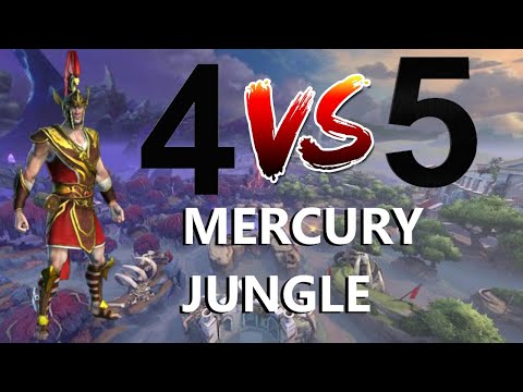 TRYHARD 4V5 AMAZING TEAMWORK! - Mercury Jungle - Conquest 5v5 - SMITE