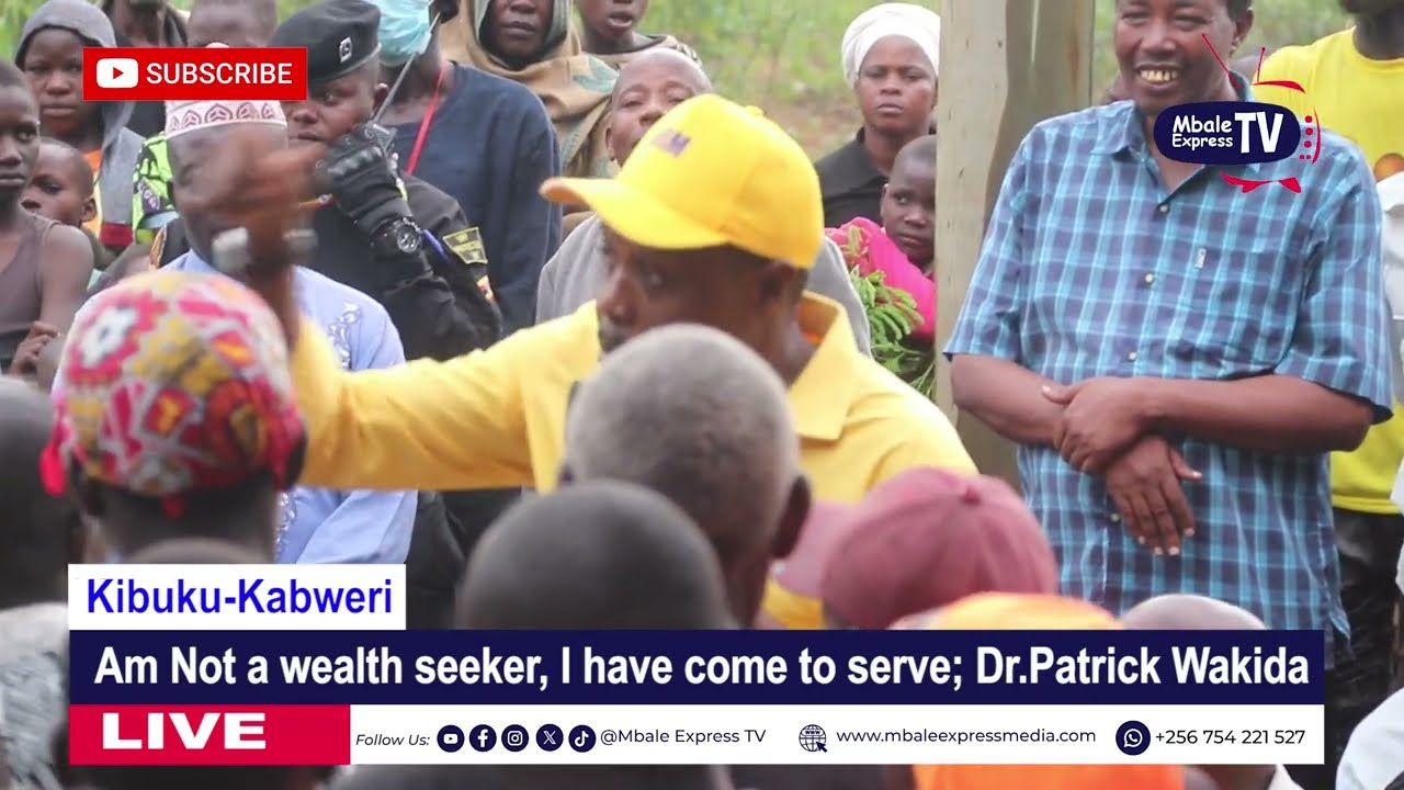 Am not a wealth seeker,  I have come to serve; Dr. Patrick Wakida MP contestant Kabweri constituency