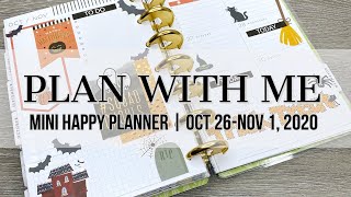 Plan with Me | Mini Happy Planner | Oct 26-Nov 1, 2020 #happyplanner