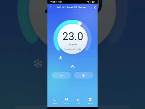 Prebacivanje načina rada Wi-Fi termostata (Tuya)