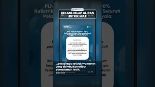 Bekasi Gelap seusai Bali! Aliran Listrik di Sejumlah Wilayah Padam Serentak, PLN Minta Maaf