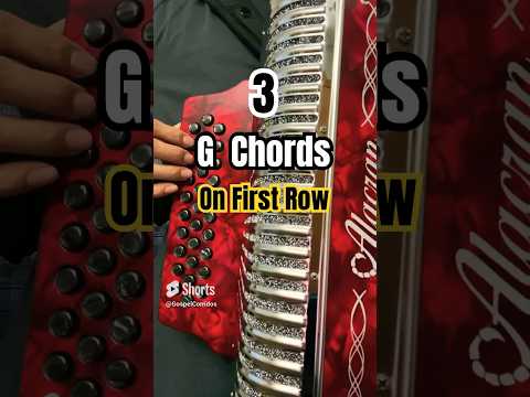 Diatonic Accordion - G Chord on Accordion #accordion #acordeón #garmon #diatonicaccordion #tutorial