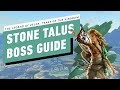 The Legend of Zelda: Tears of the Kingdom - Stone Talus Miniboss Gameplay Walkthrough
