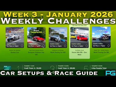 Gran Turismo 7 | Weekly Challenges Guide | January Week 3 2026