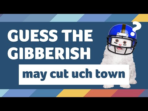 GUESS THE GIBBERISH - SPORTS! Can you solve these sports and games mad gabs?