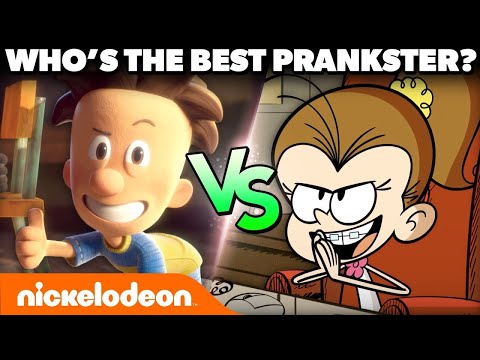 Big Nate vs Luan Loud 🤪 Who's The Best Prankster? | Nicktoons