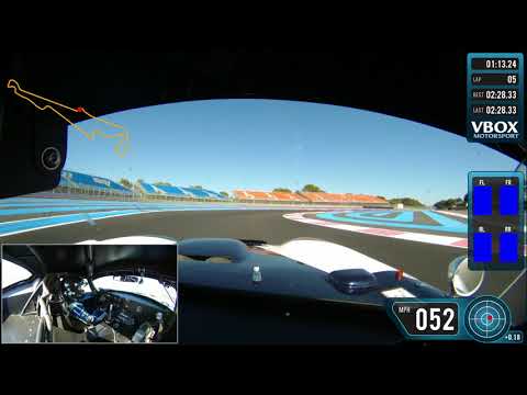 Shelby Cobra Daytona Coupé Pole position qualifying lap at Paul Ricard.