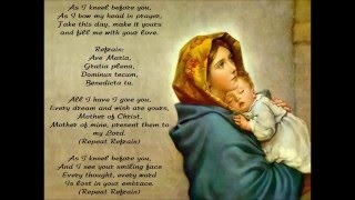 As I Kneel Before You | Ave Maria (with lyrics)