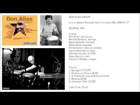 DON ALIAS ALL STARS With Michael Brecker/LONDON 2000