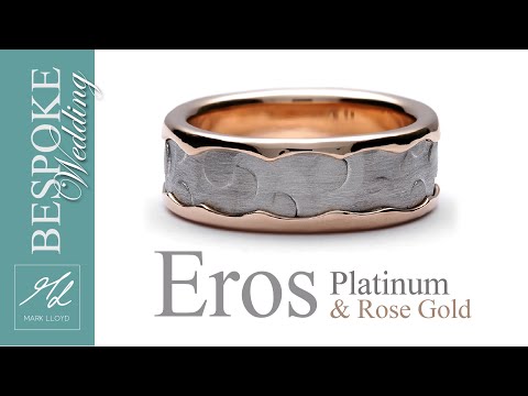 Making the Eros platinum and 9ct rose gold ring.