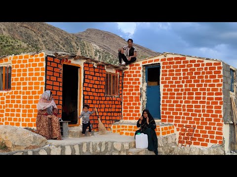 Abuzar nomadic family: Completion of the room construction project