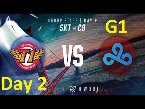 SKT vs C9 Game 1 Highlights - 2016 Worlds Group Stage - Day 2