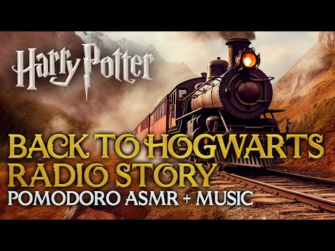 STUDY SESSION: BACK TO HOGWARTS + Radio Story 📻🚂 Harry Potter Pomodoro Timer, Hogwarts ASMR Sounds