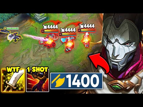 I BROKE JHIN WITH THIS BANNED ITEM! (1400 AD, 100% CRIT, INSTANT ONE SHOTS)