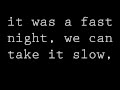 "Don't You Go" All Time Low Lyrics