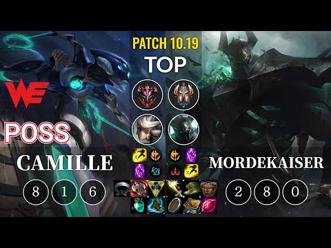 WE Poss Camille vs Mordekaiser Top - KR Patch 10.19