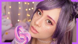 Japanese KAWAII purple makeup/ゆめかわパープルメイク