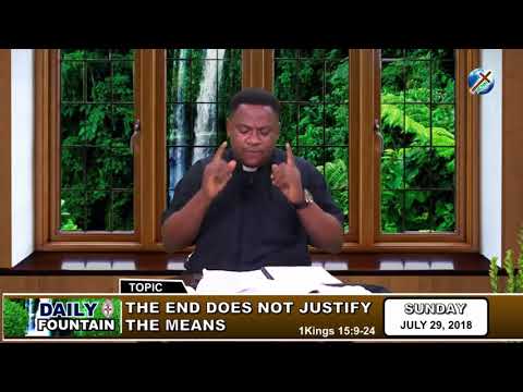 DAILY FOUNTAIN OF JULY 29, 2018 - REV'D CANON GREEN EMMANUEL