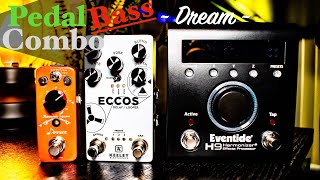 Effect Pedal Combo Bass: Eventide H9 Harmonizer & ECCOS Keeley & Harmonic Square Donner Pitch Pedal