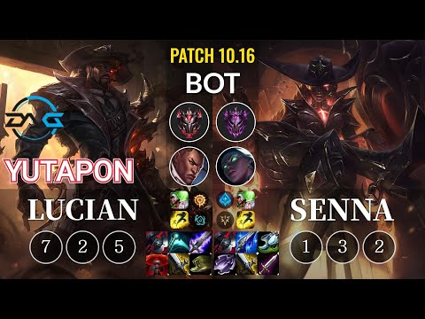 DFM Yutapon Lucian vs Senna Bot - KR Patch 10.16