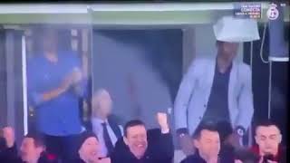 Así reaccionó Cristiano Ronaldo al gol de Vinícius Jr vs Barcelona
