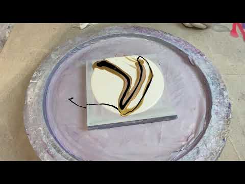 138. Sheleeart Australian Fluid Artist - 4 Colour Simple Negative Space Swipe