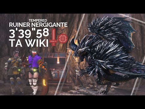 MHW:IB | Ode To Destruction - Tempered Ruiner Nergigante | SnS TA wiki rules - 3'39''58