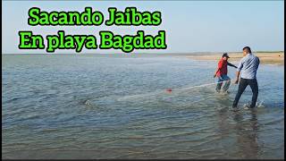 Pesca de Jaibas en playa Bagdad Matamoros