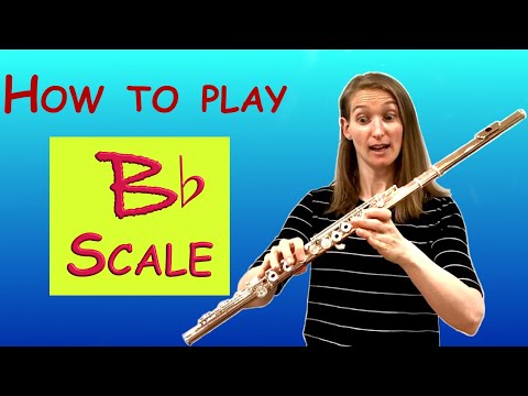 How to play Bb scale on flute
