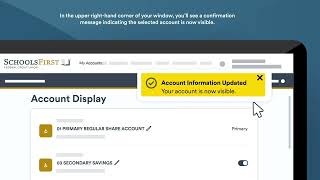 Manage Account Display | SchoolsFirst FCU Online Banking Tutorial